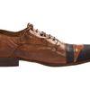 Alexander Mcqueen Banded Cap Toe Oxford in Brown (e) - Lyst