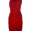 Alexander Wang Asymmetric Draped Dress in Red - Lyst