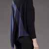 Alice + Olivia Colorblock Sweater in Black - Lyst