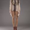 Alice + Olivia Izzy Cascade Fur Cardigan in Beige (nude) - Lyst