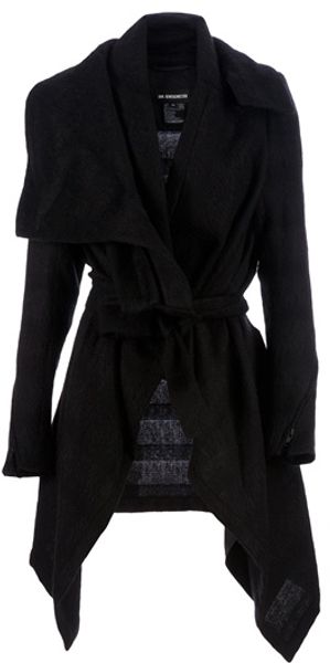 Ann Demeulemeester Belted Coat - Lyst