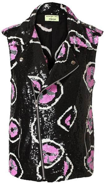 Ashish Tiedye Sequin Biker Jacket - Lyst