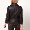 Asos Collection Asos Pu Quilted Biker Jacket in Black - Lyst
