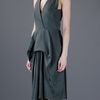Balenciaga Halter Neck Dress in Green - Lyst