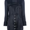 Balmain Buttoned Front Blouse in Black - Lyst