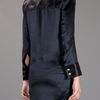 Balmain Buttoned Front Blouse in Black - Lyst
