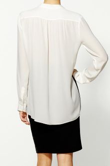 BCBGMAXAZRIA Wrap Blouse - Lyst