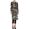 Bottega Veneta Jacquard Coat in Black - Lyst