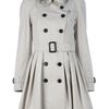 Burberry Belted Trench Coat in Gray (grey) - Lyst