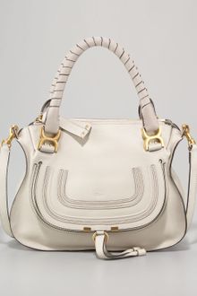 Chloé Small Marcie Shoulder Bag Dove - Lyst