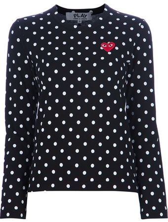 Comme Des Garçons Polka Dot Top - Lyst