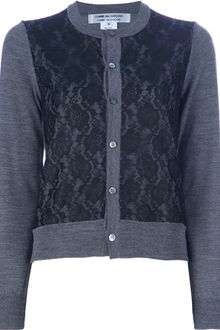 Comme Des Garçons Comme Des Garçons Lace Panel Cardigan - Lyst