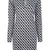 Diane Von Furstenberg Reina Dress in White (black) - Lyst