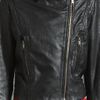 Diesel Lmarlene Treated Leather Jacket in Black - Lyst