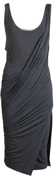 Donna Karan New York Draped Foundation Dress - Lyst