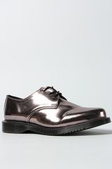 Dr. Martens The Tanner 3eye Pointed Shoe in Pewter
