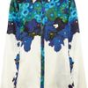 Erdem Cecilia Printed Silksatin Shirt in White (ivory) - Lyst
