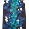 Erdem Dinah Printed Silksatin Pencil Skirt in Blue (ocean) - Lyst