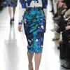 Erdem Dinah Printed Silksatin Pencil Skirt in Blue (ocean) - Lyst