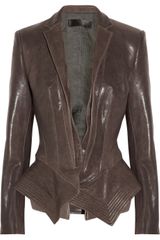 Haider Ackermann Leather Peplum Jacket