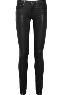 Helmut Lang Helmut Mid Rise Glossed Skinny Jeans - Lyst