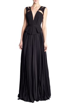 J. Mendel Sleeveless Pleated Gown - Lyst