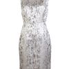 J. Mendel Silk Jacquard Dress in Gray - Lyst