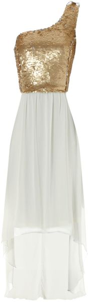 Jane Norman Sequin Bodice Racer Dress - Lyst