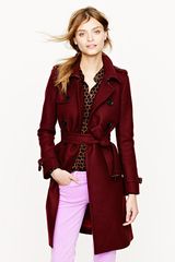 J.Crew Icon Trench in Woolcashmere
