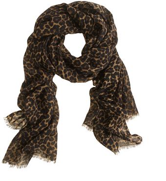 J.Crew Animalprint Wool Scarf - Lyst