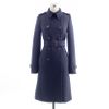 J.crew Icon Trench in Woolcashmere in Blue (navy) - Lyst