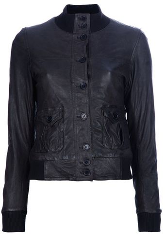 Le Sentier Leather Jacket - Lyst