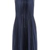 Maison Martin Margiela Crepe and Pleated Silk Dress in Blue - Lyst