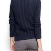Mango Cable Knit Cotton Cardigan in Blue (navy) - Lyst