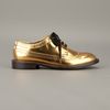Marni Laminated Derby Brogue in Gold - Lyst