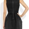 Mcq By Alexander Mcqueen Cottonblend Twill Peplum Dress in Black - Lyst