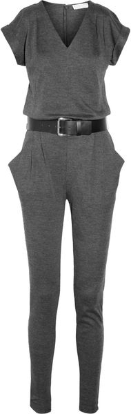 Michael by Michael Kors Belted Jersey Jumpsuit - Lyst