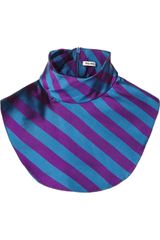 Miu Miu Striped Silk Collar