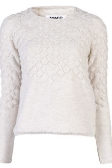 Mm6 By Maison Martin Margiela Scale Knit Sweater - Lyst
