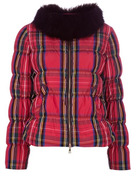 Moschino Cheap & Chic Padded Coat in Red - Lyst