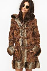 Nasty Gal Hendrix Faux Fur Coat