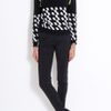 Preen Checker Intarsia Knit Sweater in Black - Lyst