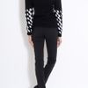 Preen Checker Intarsia Knit Sweater in Black - Lyst