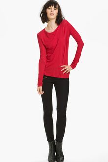 Rag & Bone Knit Long Sleeve Tee - Lyst
