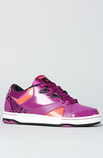 Reebok The Cl Femme Devil Low Sneaker in Aubergine Multi - Lyst