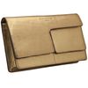 Rochas Double Flap Clutch in Gold - Lyst