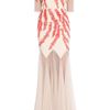Saloni Ellen 34 Sleeveless Gown in Pink (floral) - Lyst