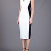 Stella Mccartney Contrast Panel Jersey Dress in Black - Lyst