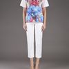 Stella Mccartney Flower Collage Tshirt in Multicolor (white) - Lyst