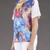 Stella Mccartney Flower Collage Tshirt in Multicolor (white) - Lyst